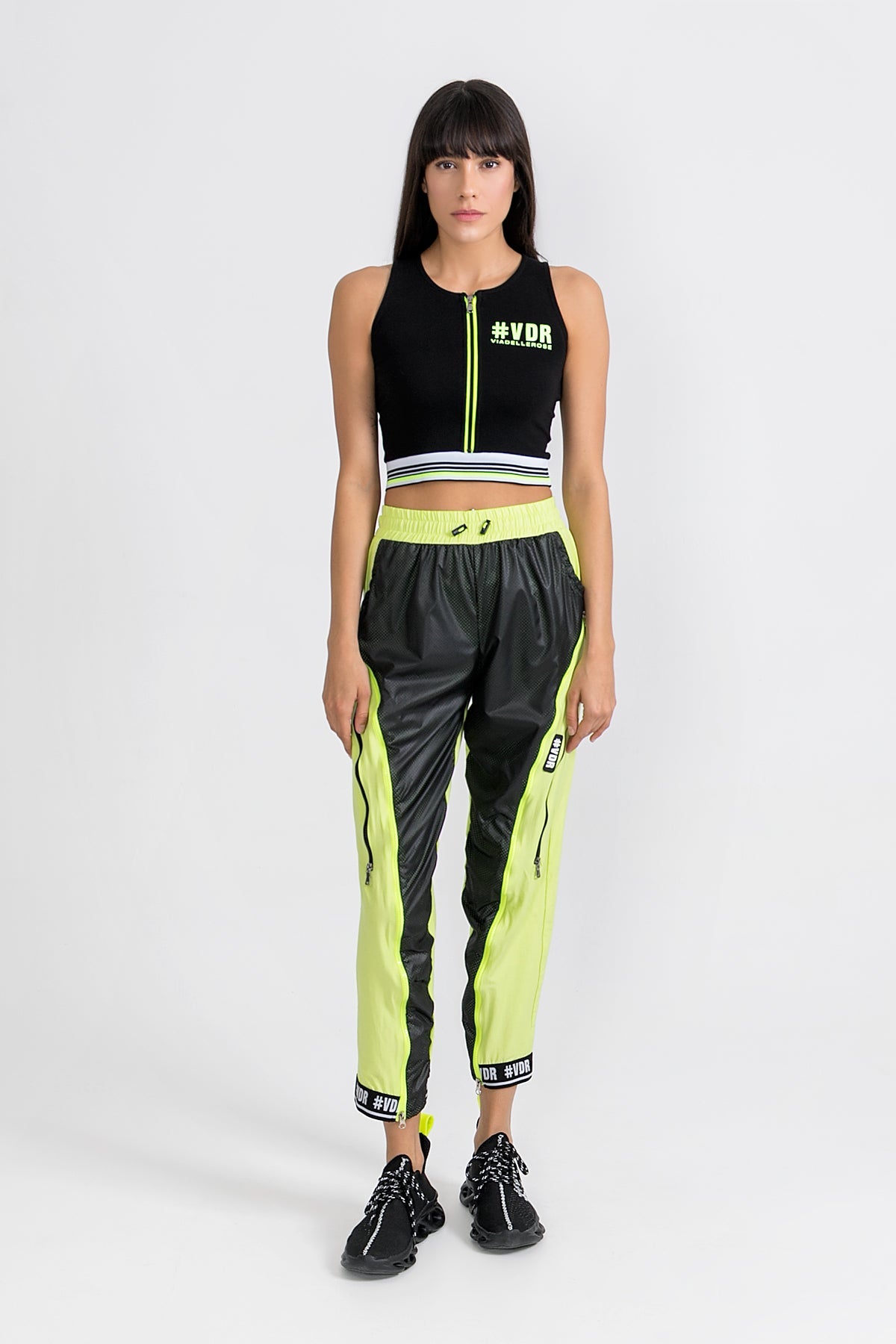 Açik Yesil Siyah  Pantolon 9288