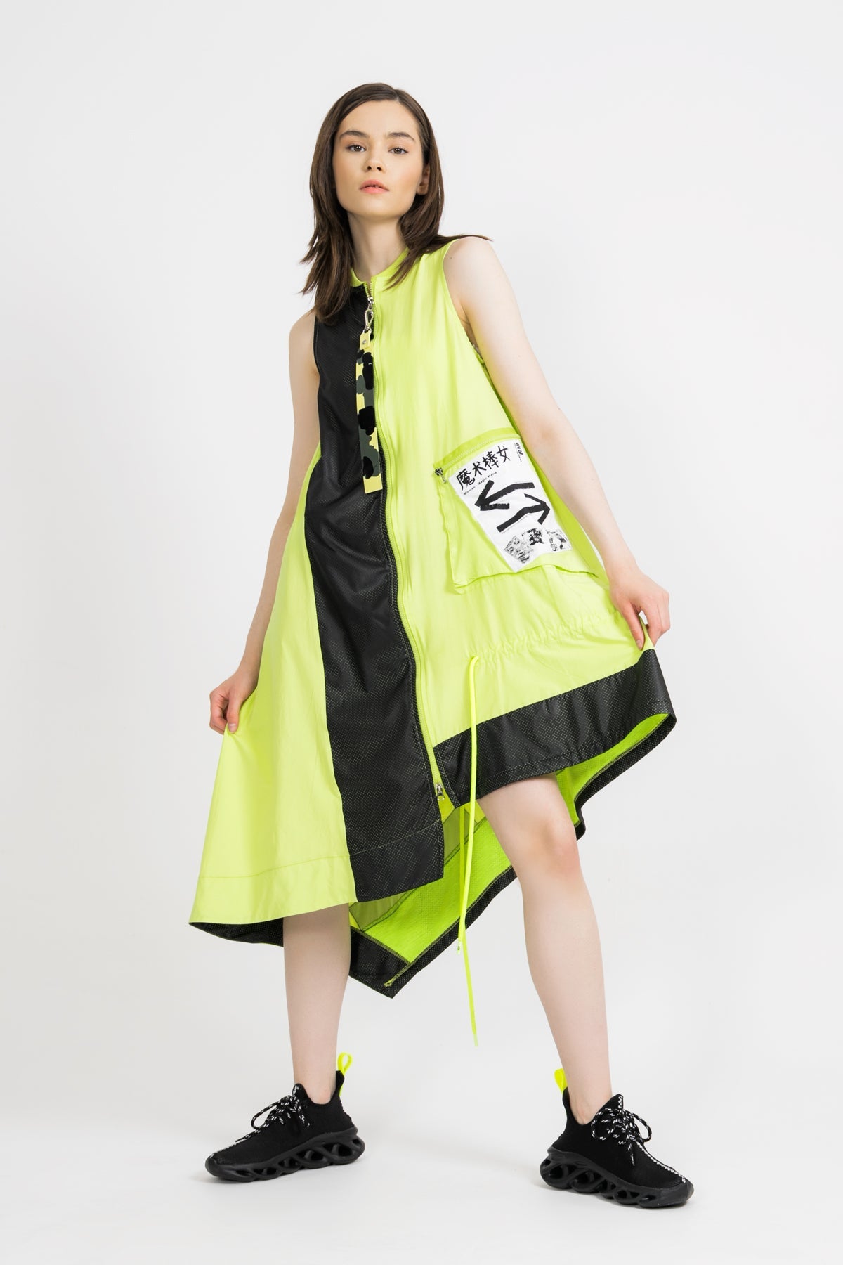 Açik Yesil Siyah  Tunik 9290