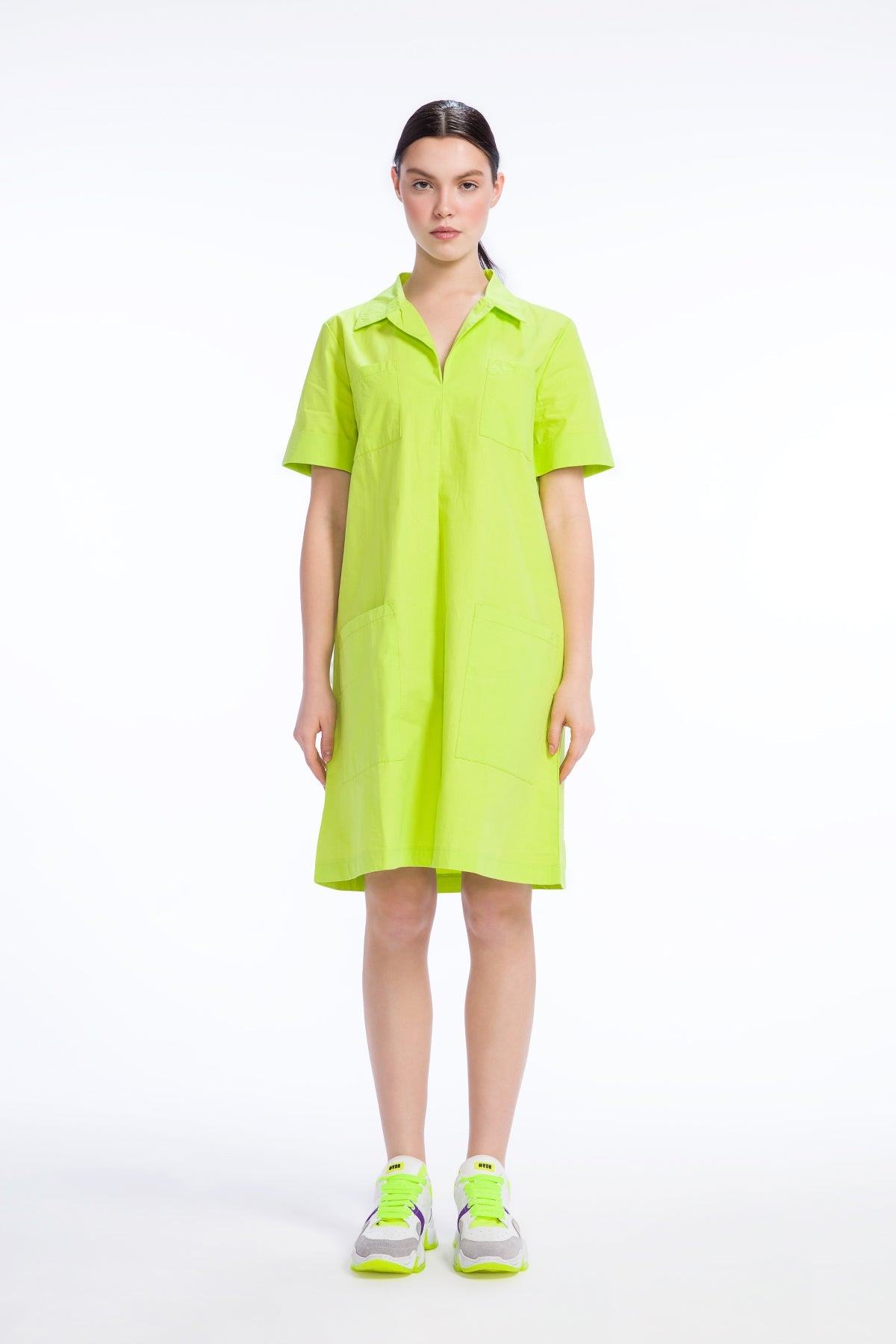 Açik Yesil  Elbise 9312