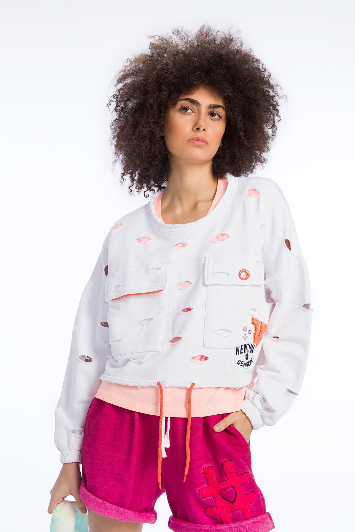 Beyaz  Sweatshirt 9338