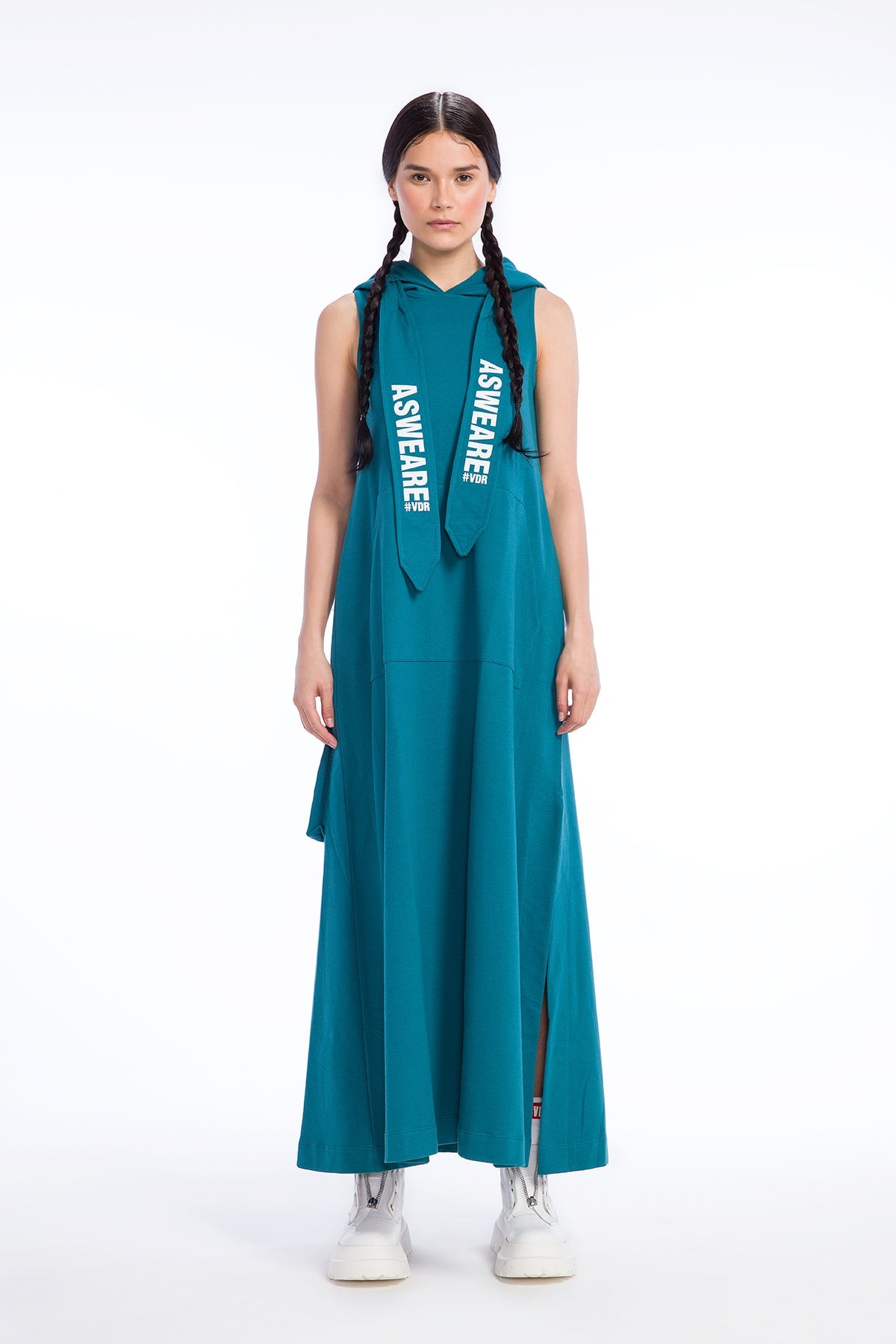 Koyu Yesil  Elbise 9432