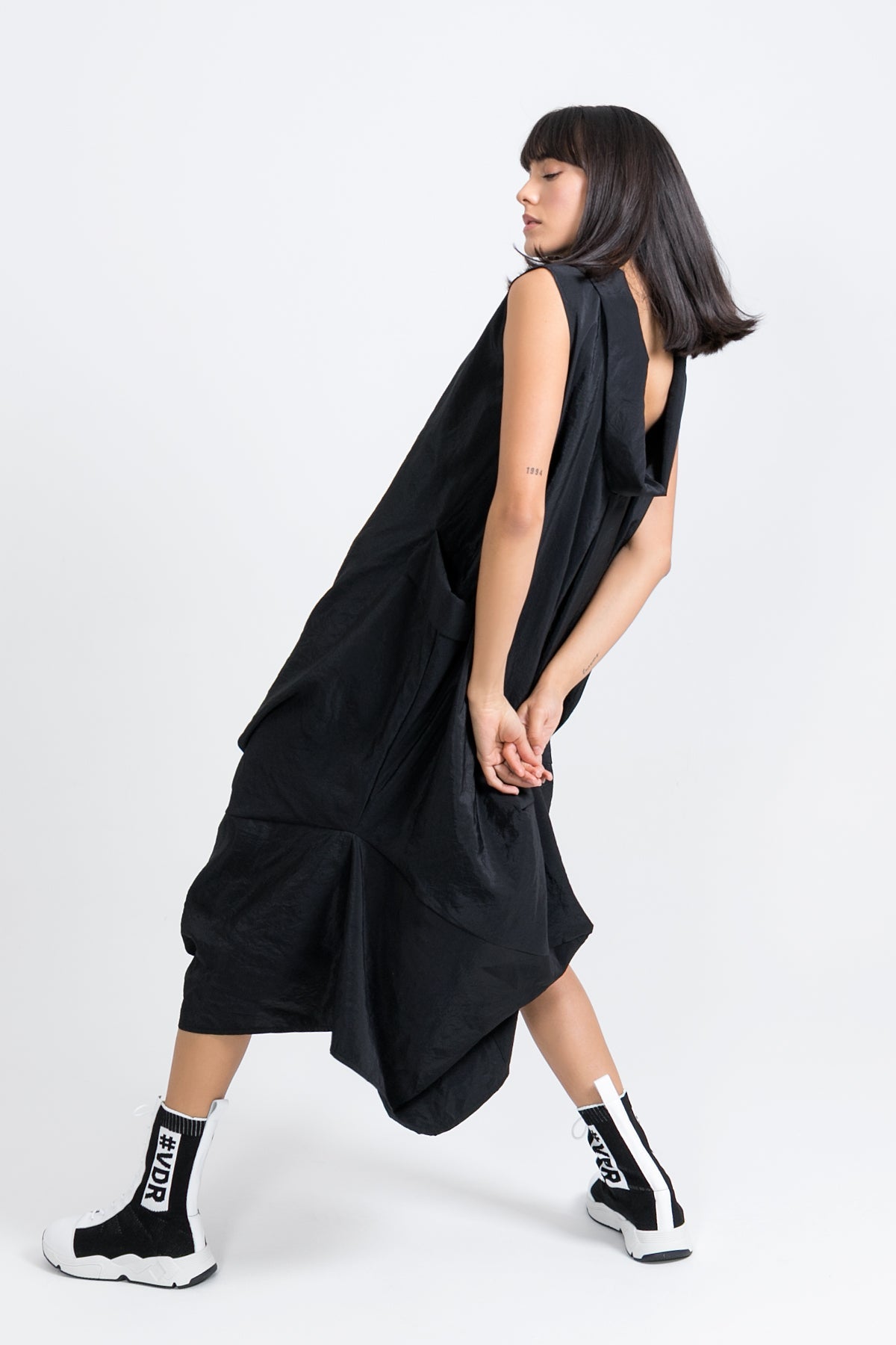 Siyah  Elbise 9521