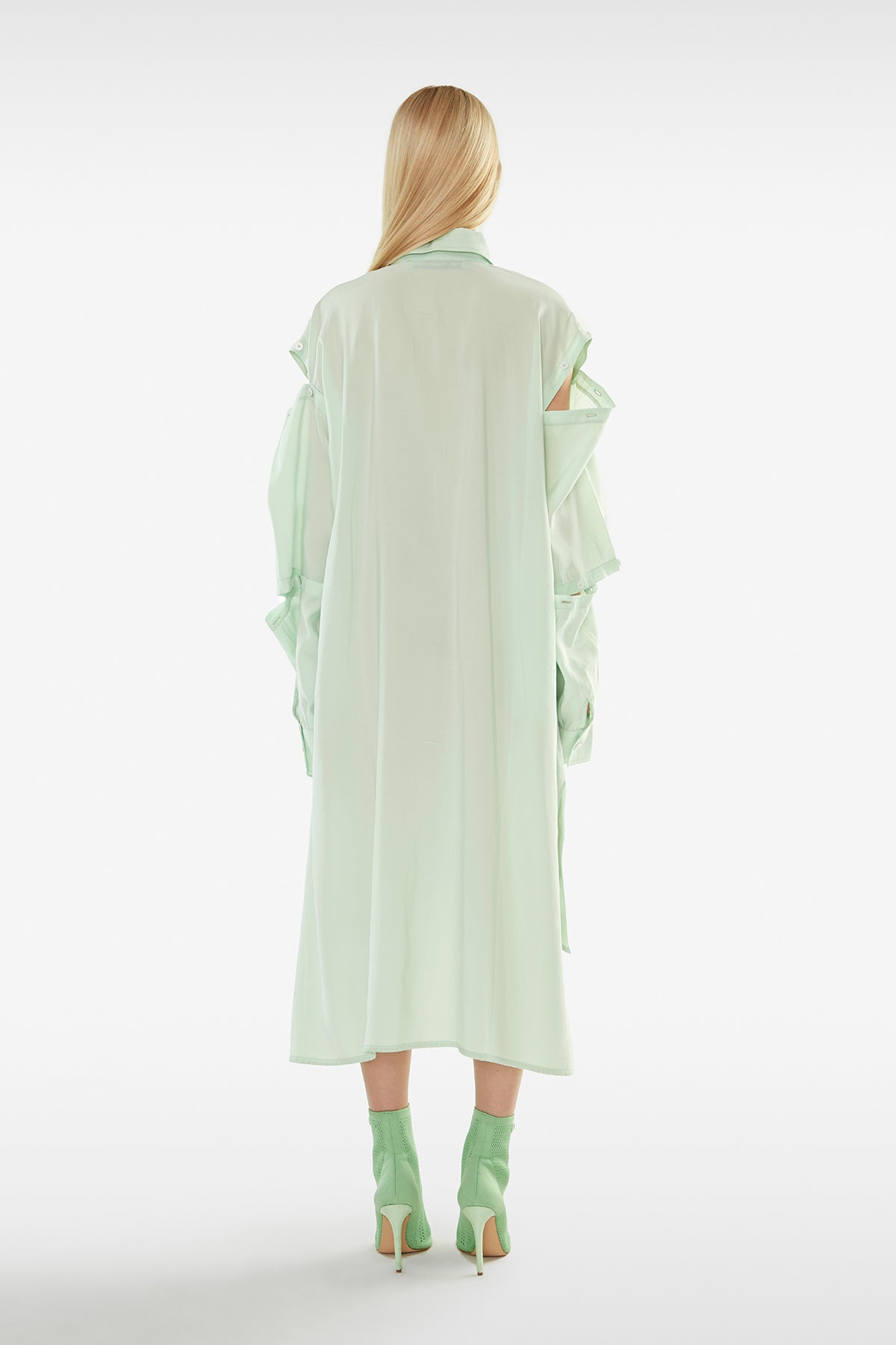 Pastel Yesil  Elbise 11059