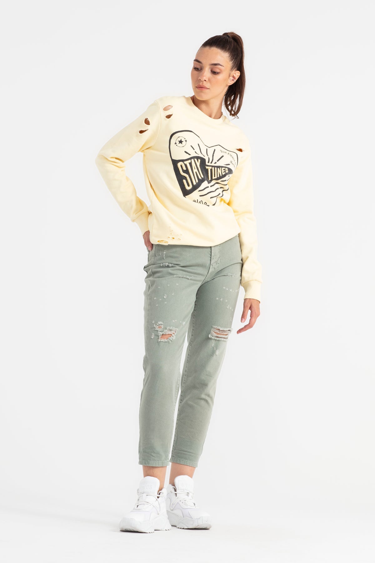 Pastel Sari  Sweatshirt 11228