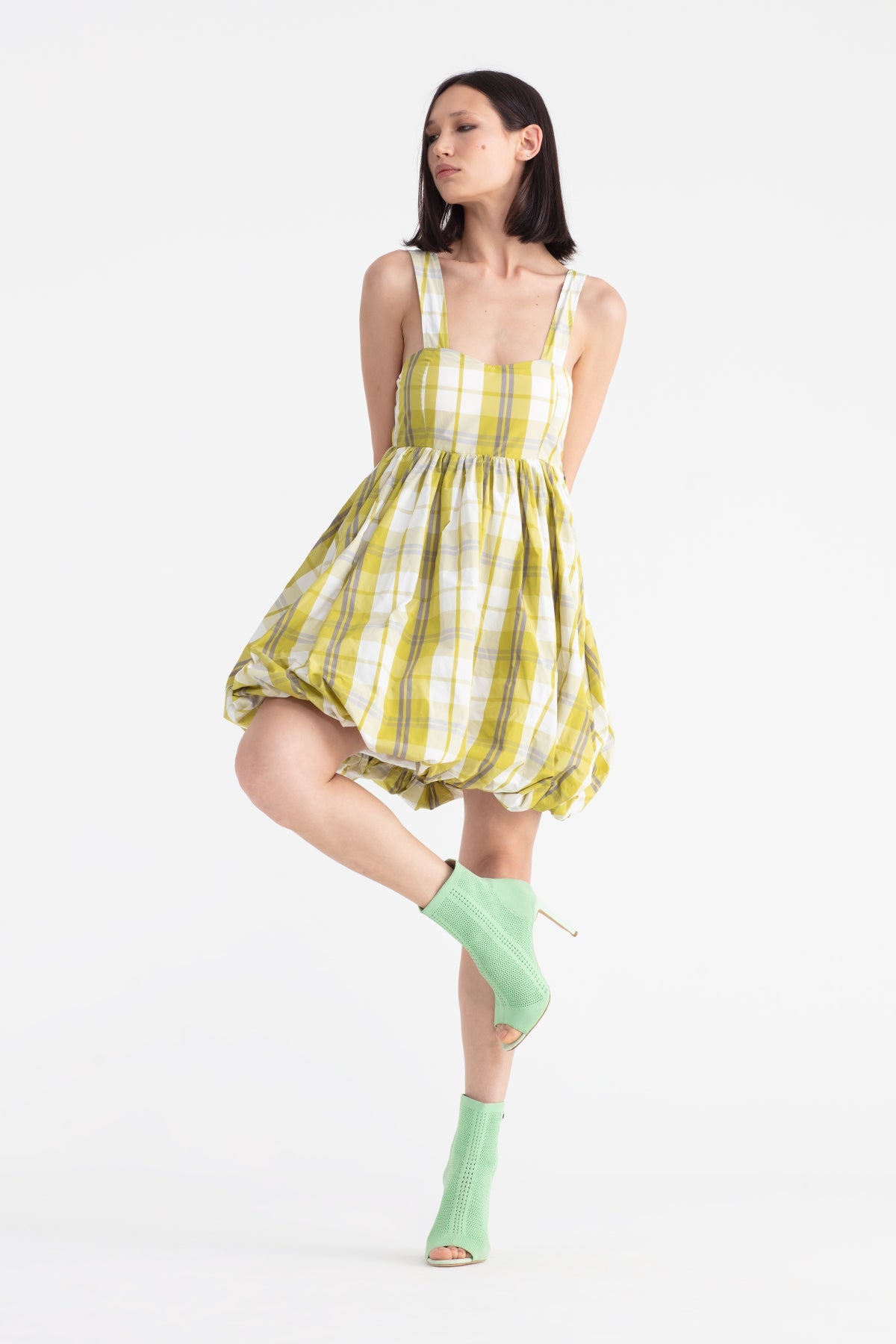 Yesil  Elbise 11257
