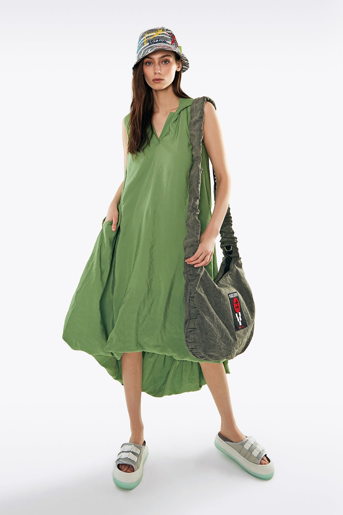Yesil  Elbise 11264
