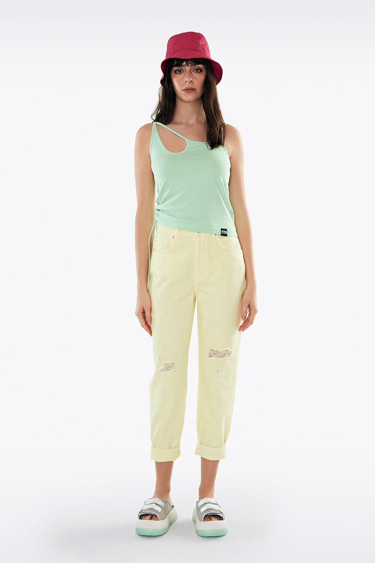 Pastel Sari  Pantolon 11284