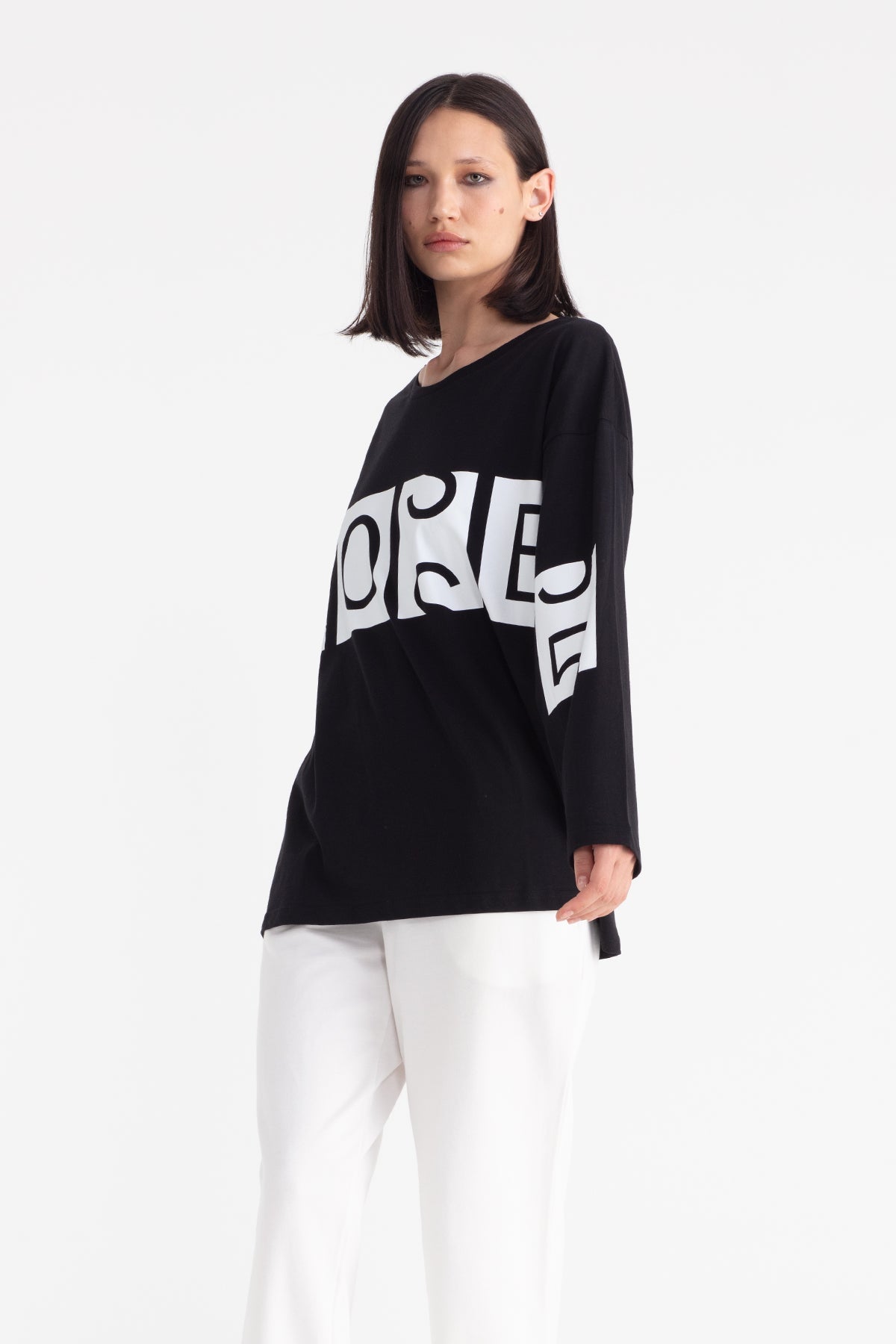 Siyah  Uzun T-shirt 11315