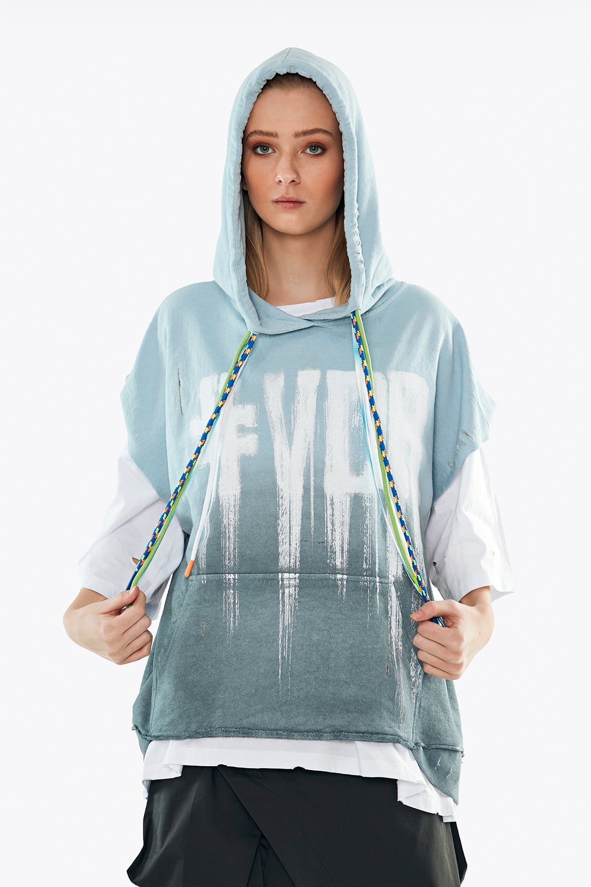 Açik Mavi Gri  Sweatshirt 11387