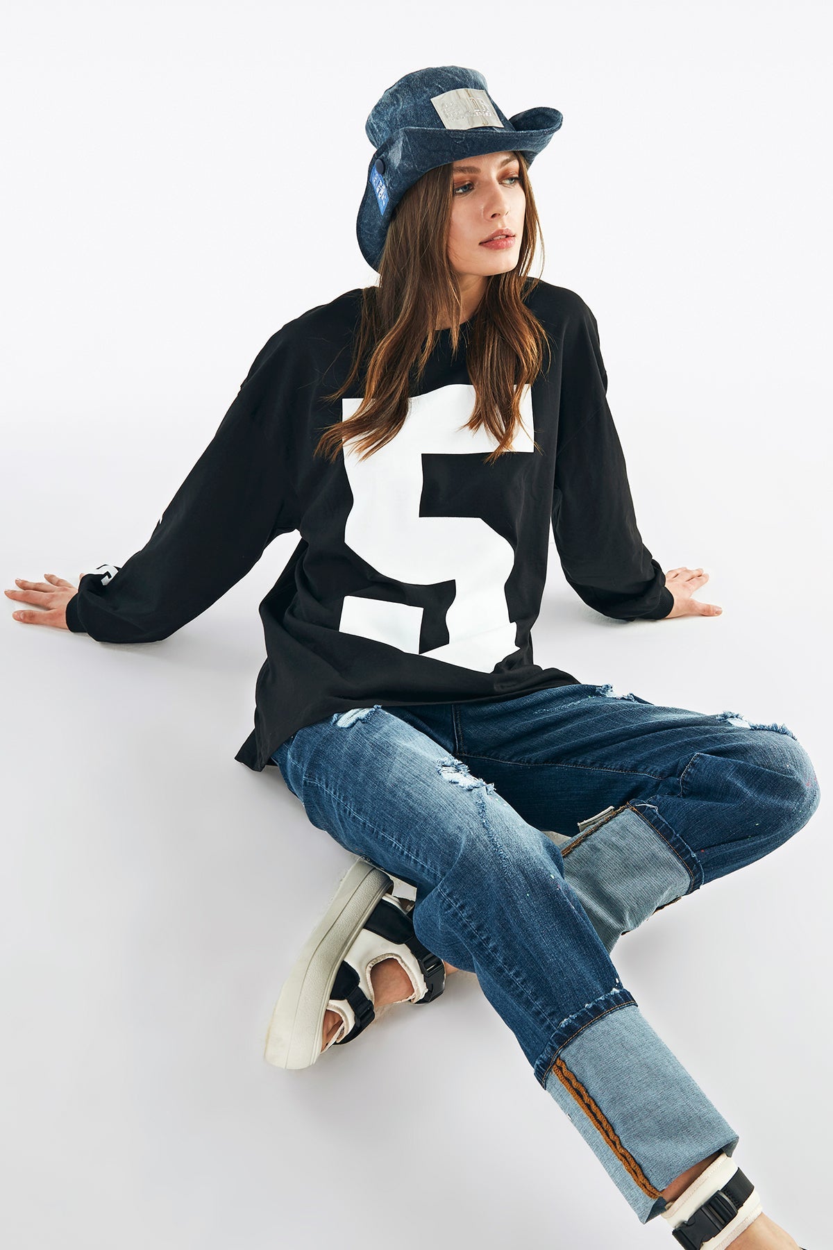 Siyah  Uzun T-shirt 11479