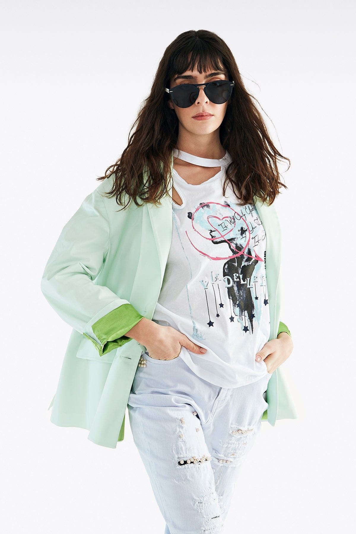 Beyaz  T-shirt 11487