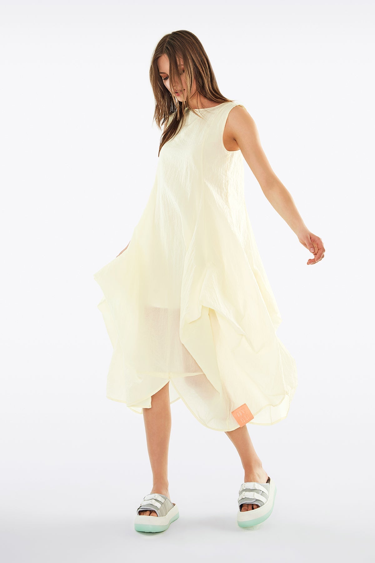 Pastel Sari  Elbise 11544