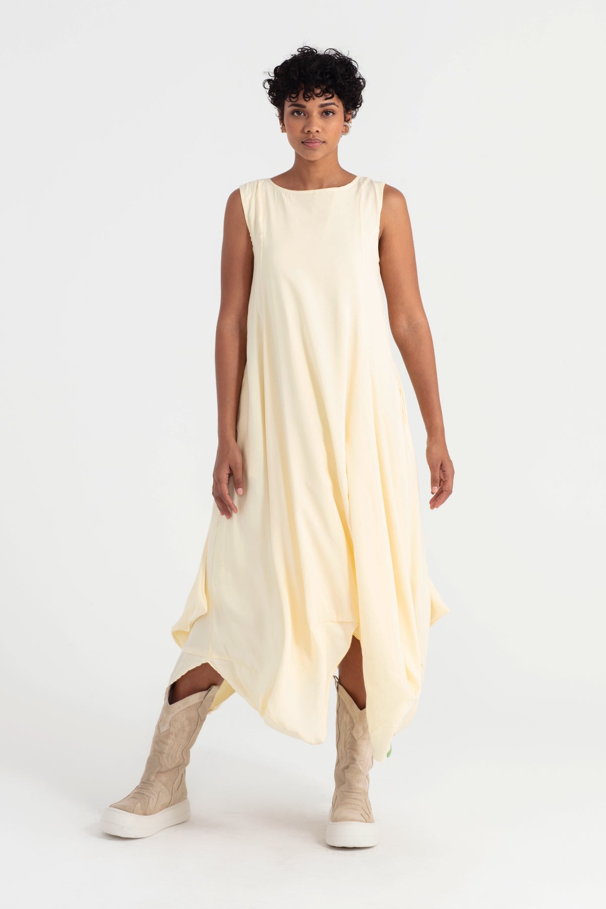 Pastel Sari  Elbise 11545
