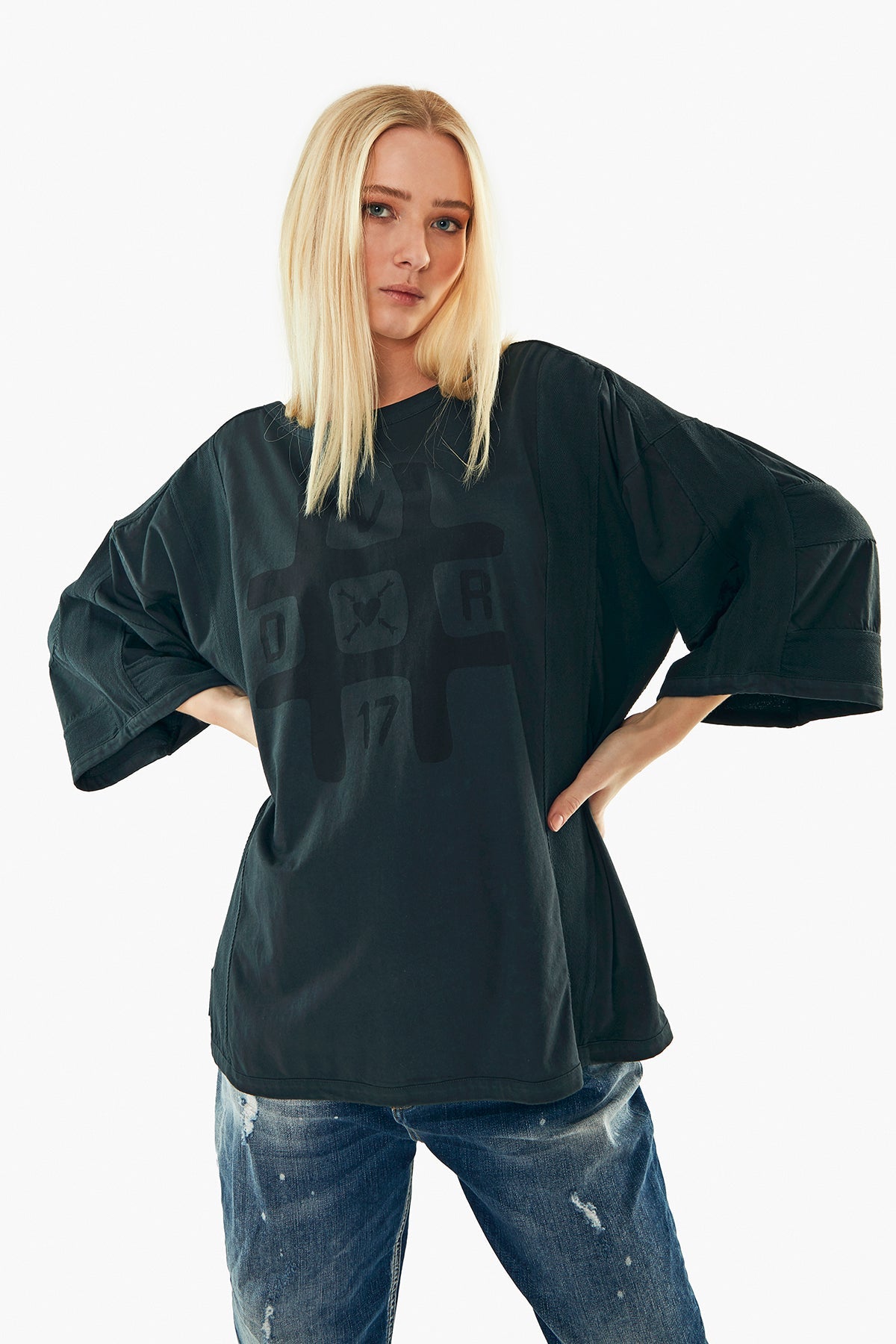 Siyah Gri  T-shirt 11546