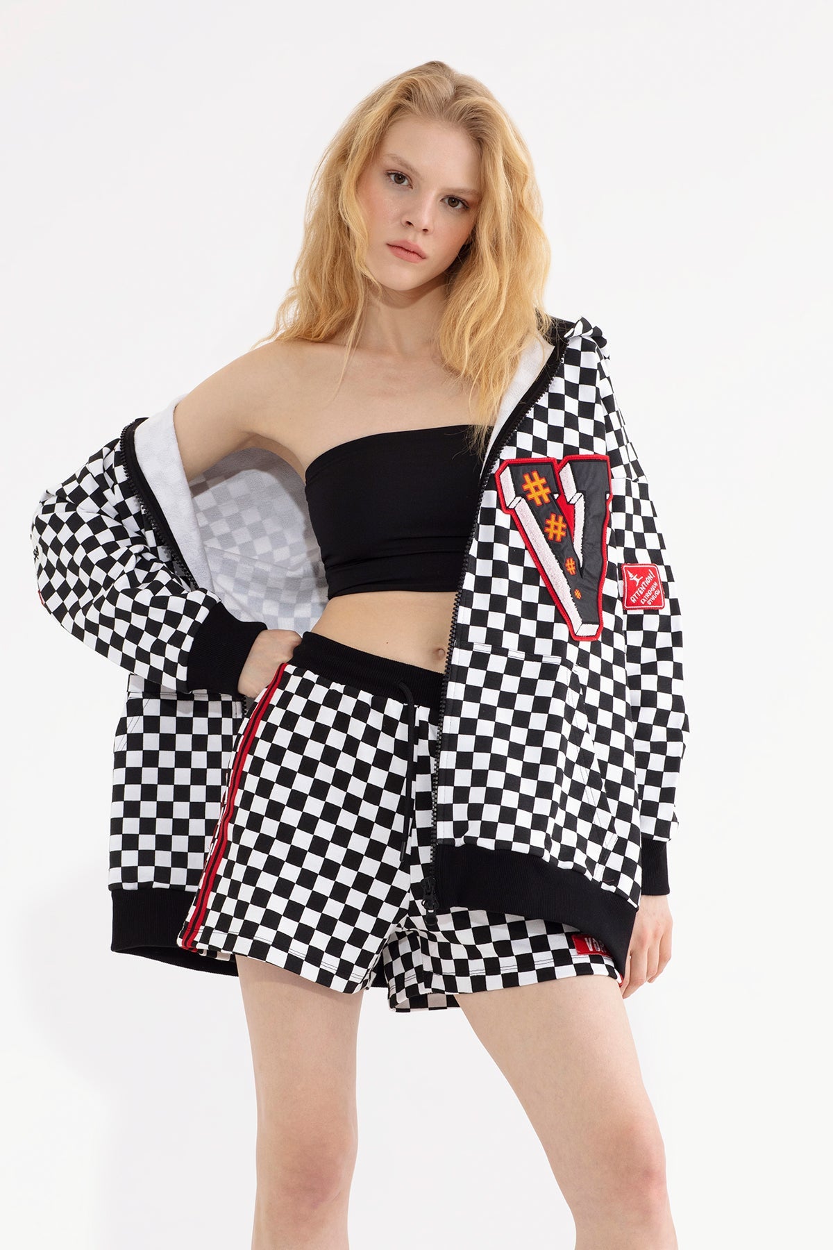 Siyah Beyaz  Sweatshirt 13080