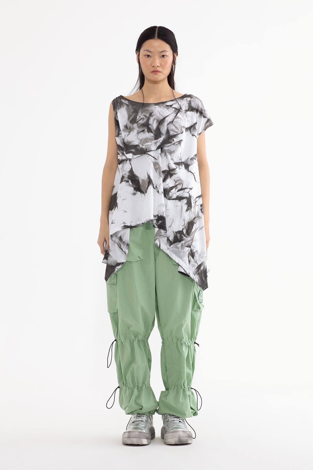 Beyaz Siyah  T-shirt 13402