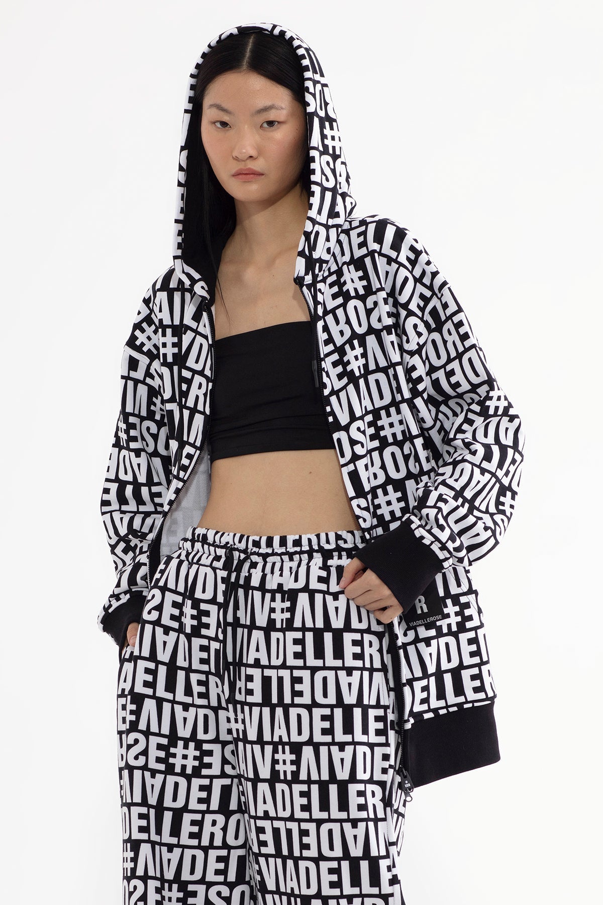 Siyah Beyaz  Sweatshirt 13413