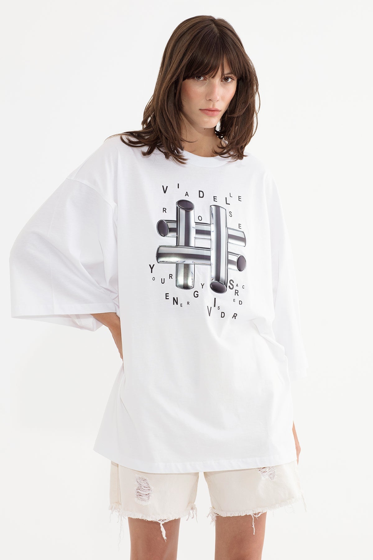 Beyaz  T-shirt 13452