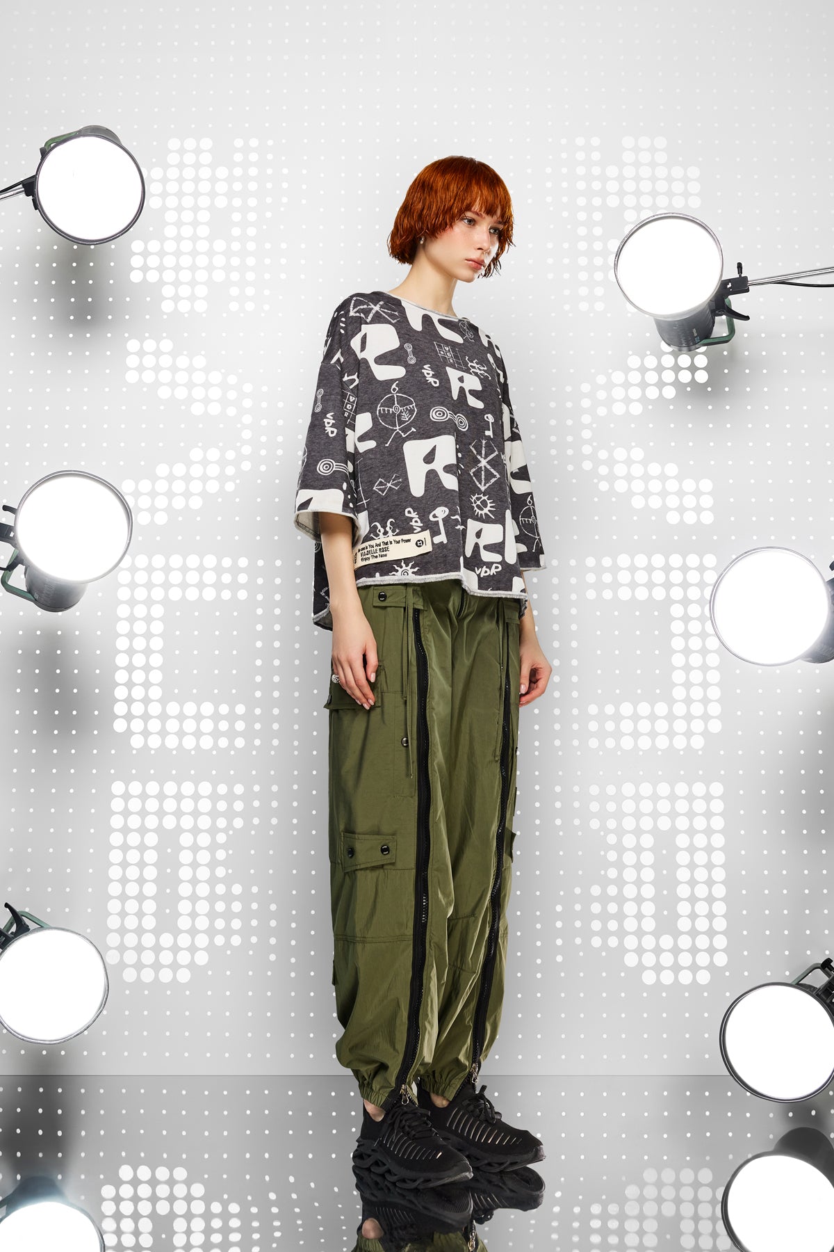 Siyah Ekru  Sweatshirt 15163