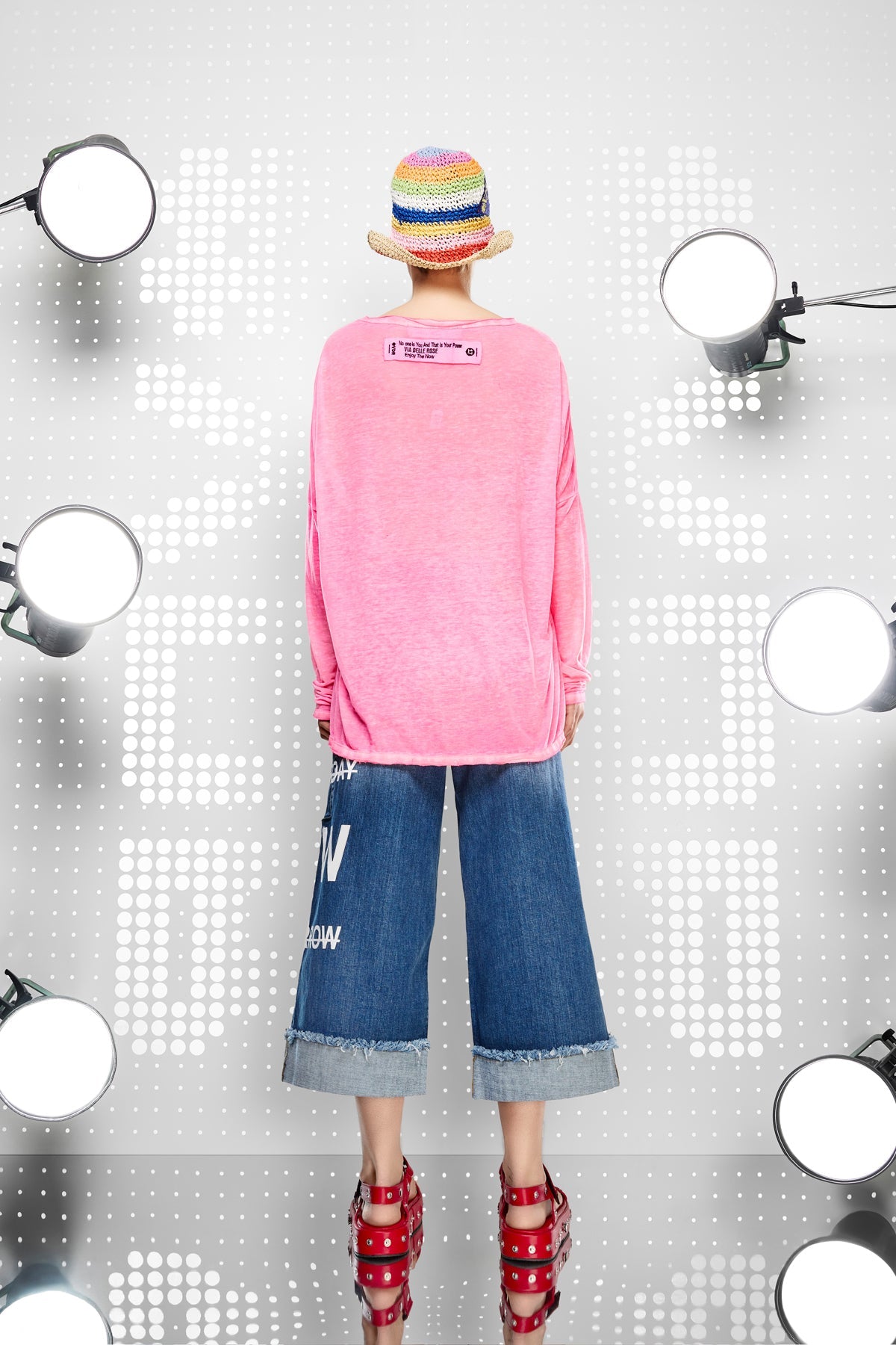 Pembe Neon  Uzun T-shirt 15171