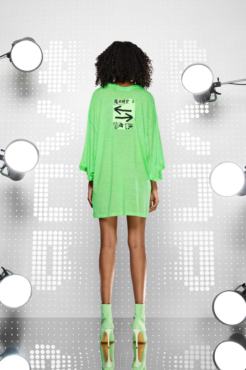YEŞİL NEON TUNİK 15391