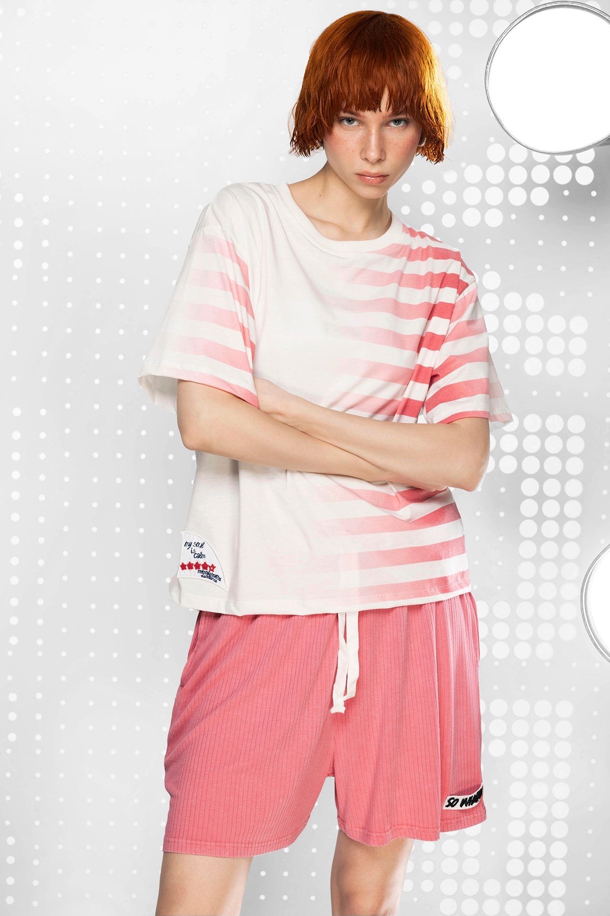 Kirmizi Ekru  T-shirt 15447
