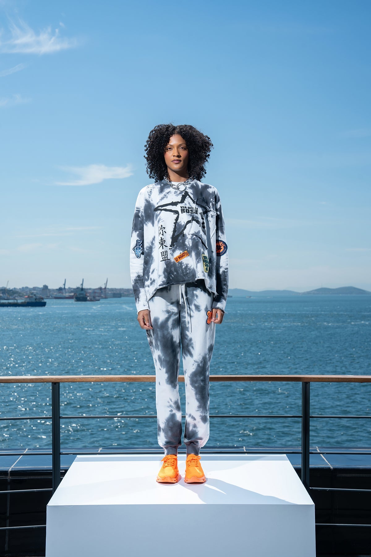 Siyah Ekru  Sweatshirt 15455