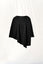 Siyah Asimetrik İnterlok T-shirt 17005