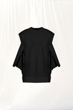 Siyah Cut-Out T-shirt 17056