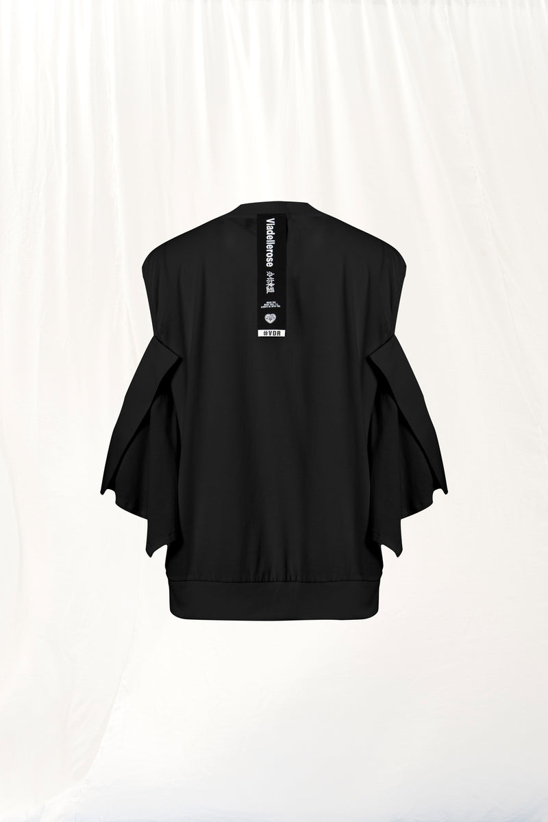 Siyah Cut-Out T-shirt 17056