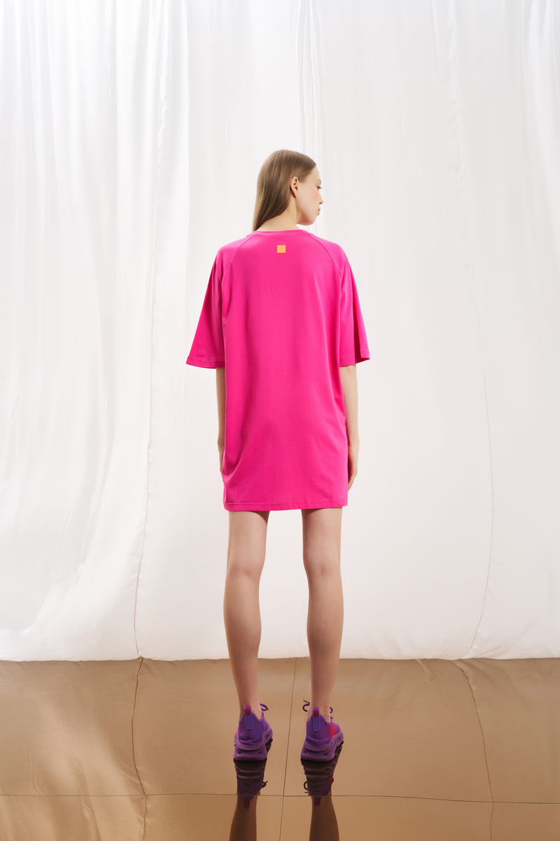 Pembe Payetli Oversize Tunik 17068