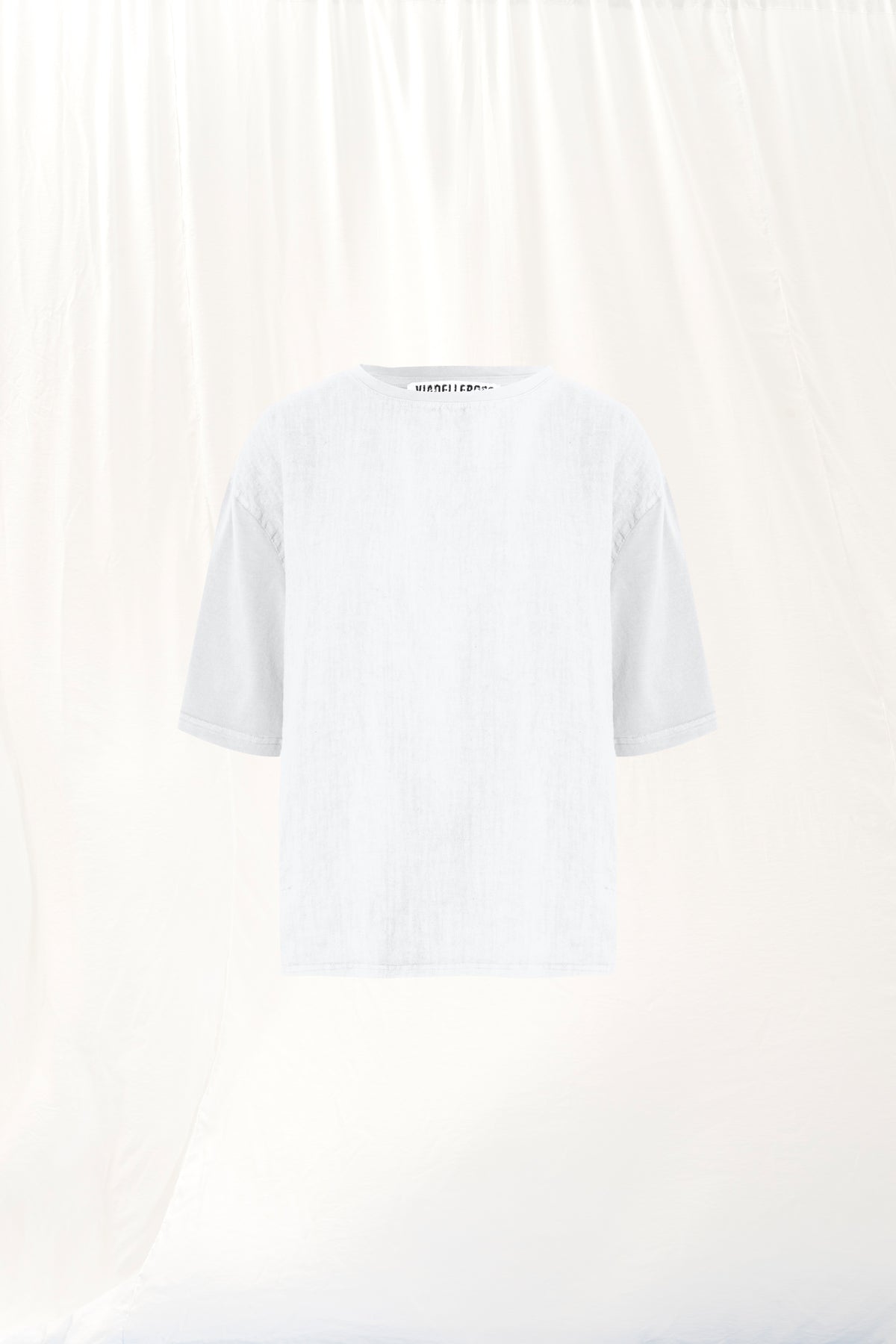 Beyaz Keten T-shirt 17096