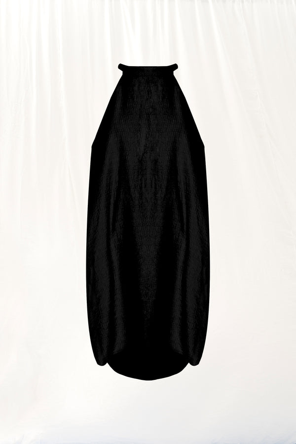Siyah Halter Yaka Elbise 17100