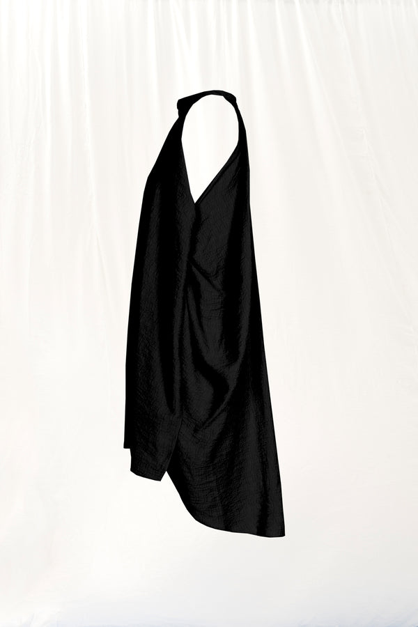 Siyah Halter Yaka Elbise 17100