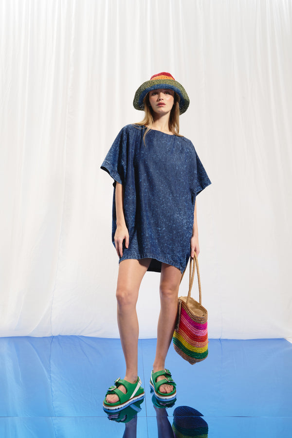 Mavi Oversize Denim Elbise 17106
