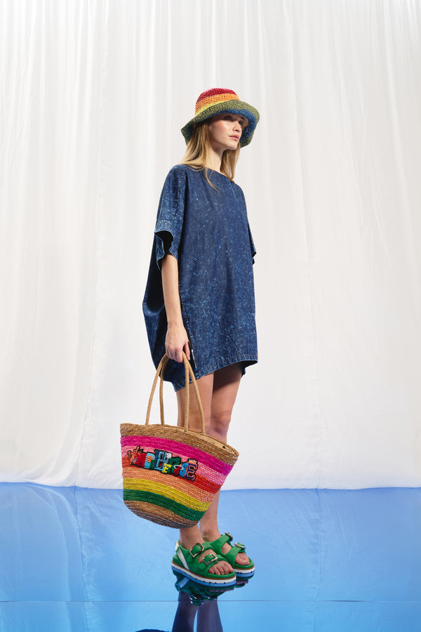 Mavi Oversize Denim Elbise 17106