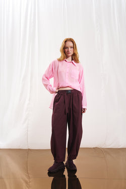 Bordo Poplin Pantolon 17108