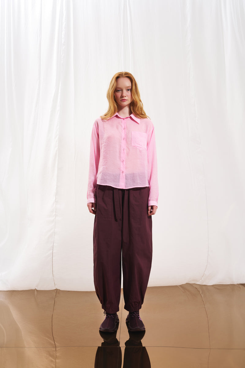 Bordo Poplin Pantolon 17108