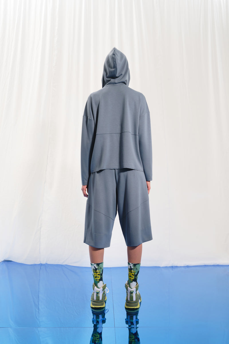 Gri Fermuarlı Sweatshirt 17144