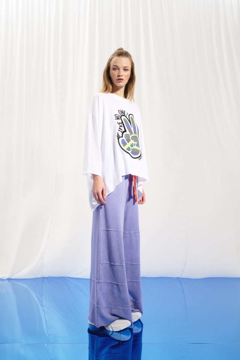 Beyaz Payetli T-shirt 17152