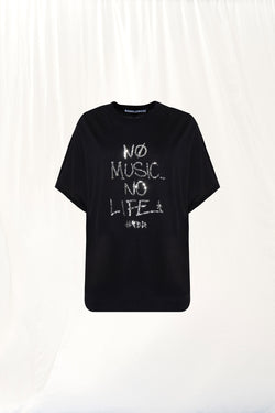Siyah Payetli T-shirt 17153