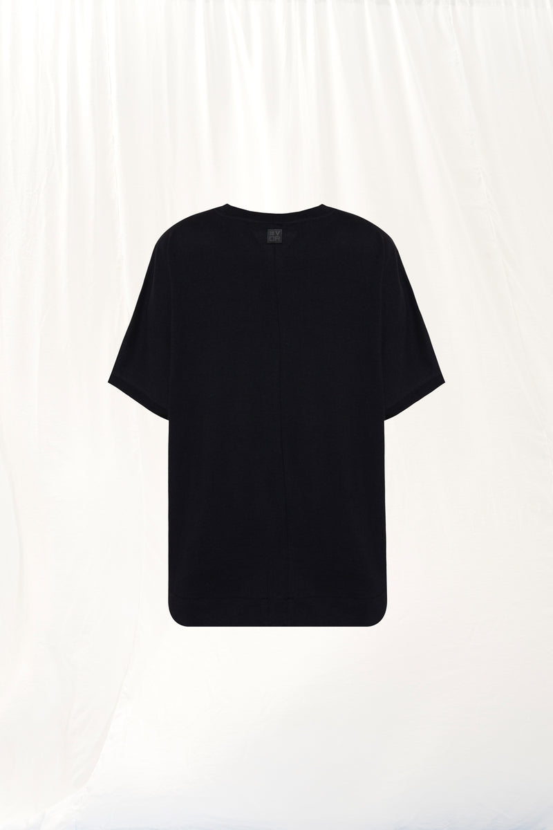 Siyah Payetli T-shirt 17153