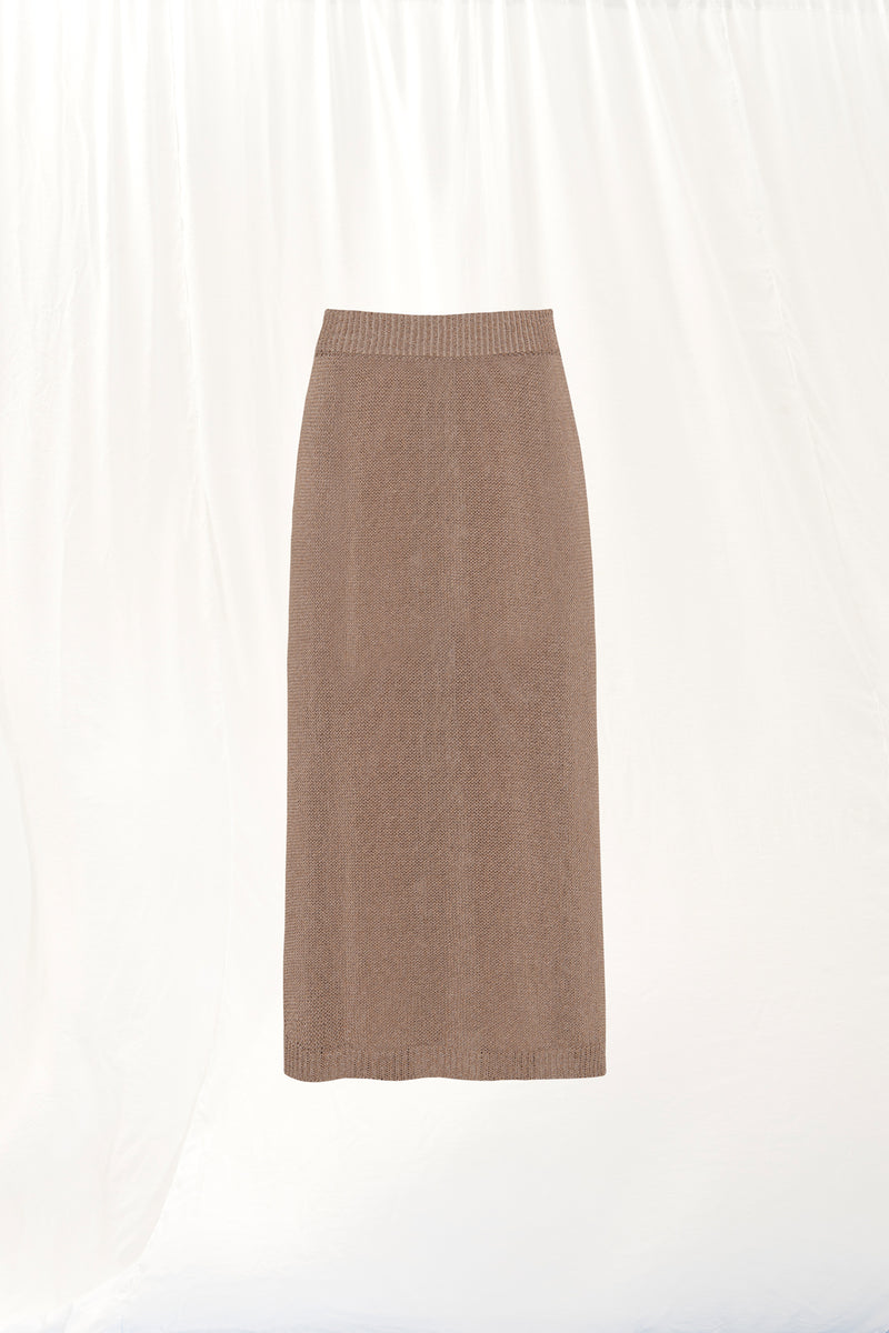 Vizon Triko Midi Etek 17176