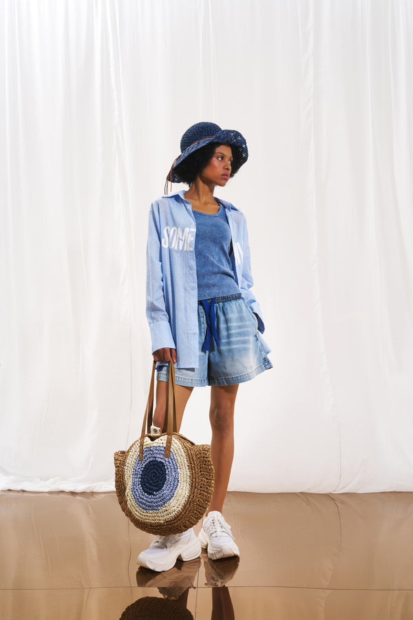 Açık Mavi Denim Şort 17226