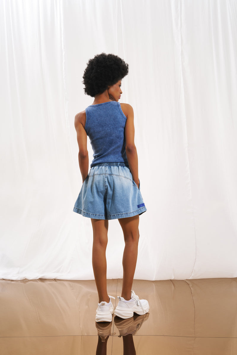 Açık Mavi Denim Şort 17226
