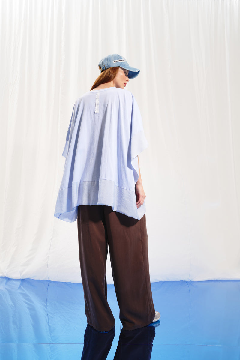 Lila Oversize Tunik 17237
