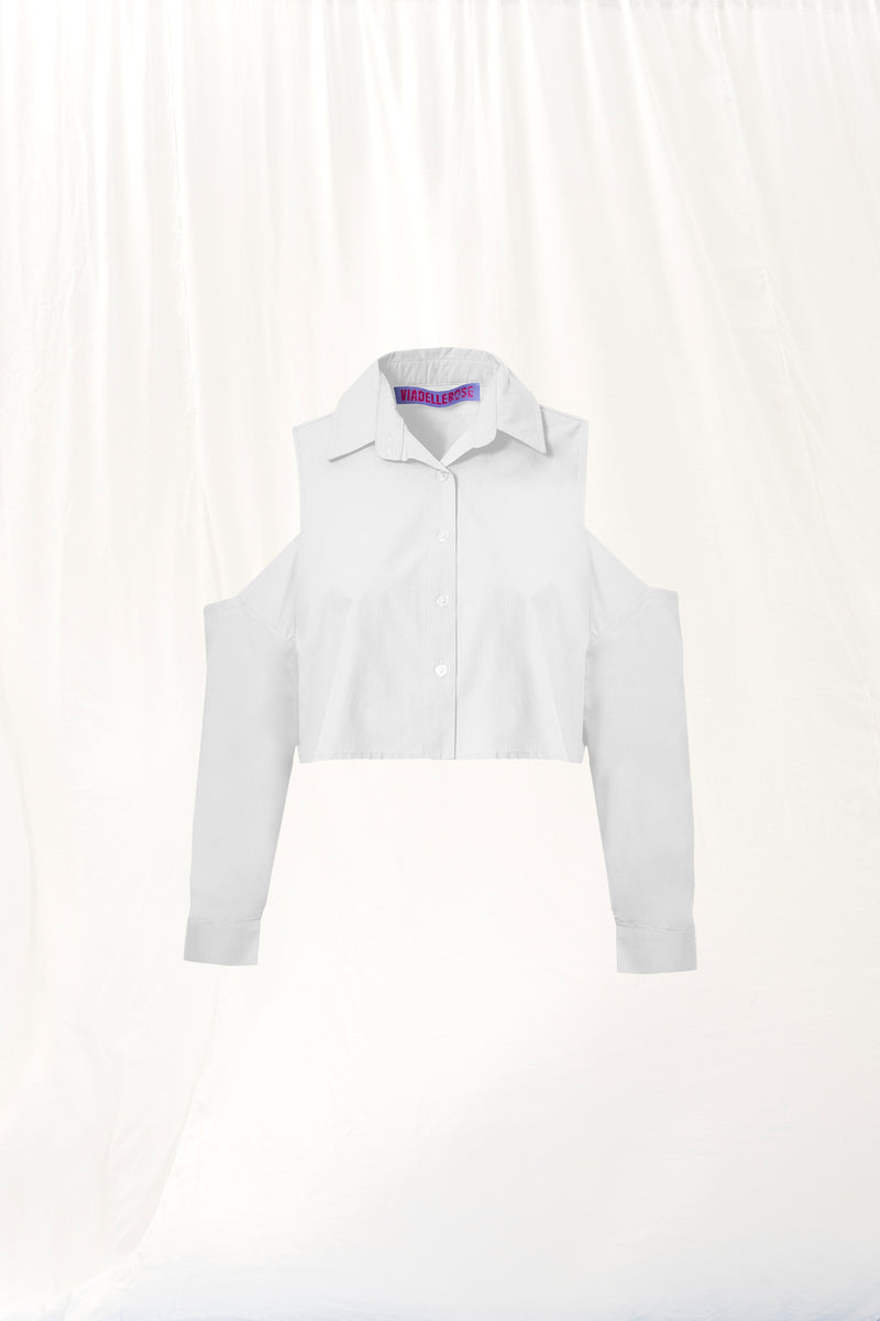 Beyaz Pencere Detaylı Poplin Gömlek 17256