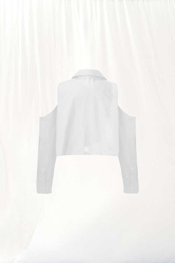 Beyaz Pencere Detaylı Poplin Gömlek 17256