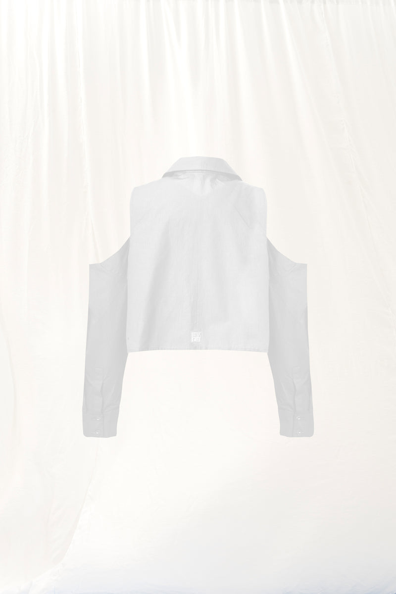 Beyaz Pencere Detaylı Poplin Gömlek 17256