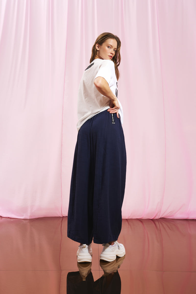 Lacivert Keten Pantolon 17272